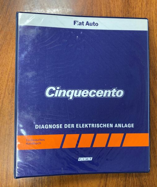 FIAT Cinquecento Diagnose Elektrischer Anlagen - Repair Manual / Reparatur Anleitung