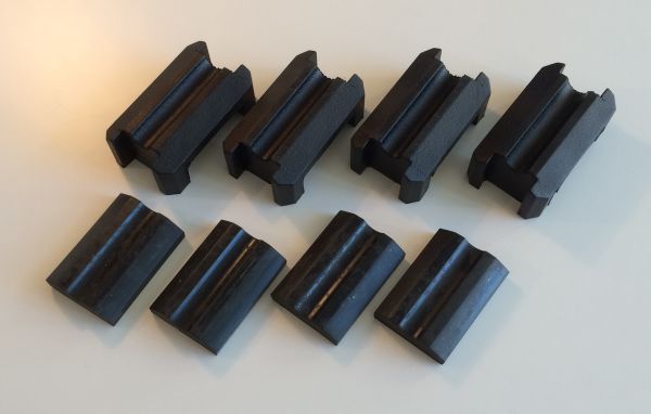 Set of Rubber for Rear Springs / Satz Gummis für Blattfedern