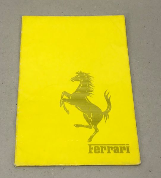 Ferrari 308 400 512 - Brochure / Prospekt