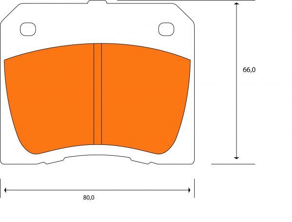 Set of 4 Brake Pads for rear axle / Satz Bremsbeläge (4) - hinten