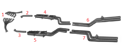 Inter Pipe - left / Zwischenrohr - links