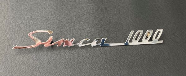 Simca 1000 - Script / Schriftzug