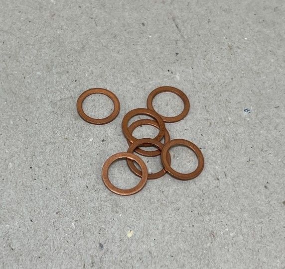 10-14 x 1 - Copper Ring / Kupfer Dichtring