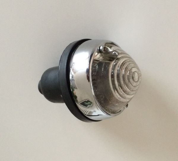 Front Indicator - white (real glass) - 2 Contacts / Blinker vorne - weiss (Echtglas)