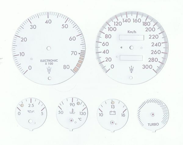 Set of 6 Dial Plates / Satz (6) Zifferblätter