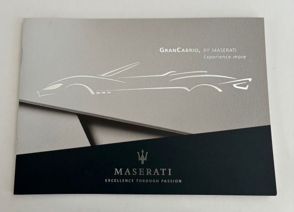 Maserati Gran Cabrio- Brochure / Prospekt