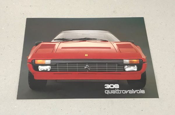 Ferrari 308 quattrovalvole - Brochure / Prospekt