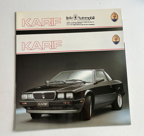 Maserati Karif - Brochure / Prospekt