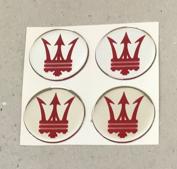 Wheel Rim Cup Sticker with Trident / Aufkleber Nabenkappe mit Dreizack Logo