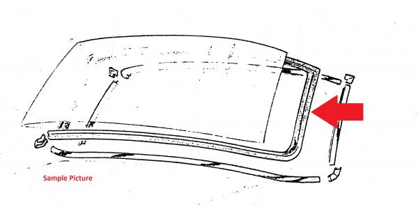 Seal for Windscreen / Dichtung Frontscheibe