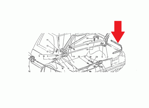 Trunk Seal / Kofferraum Dichtung