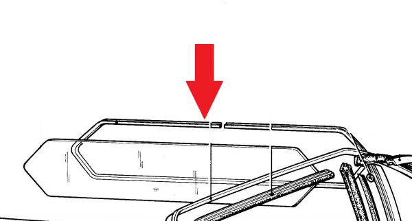 Rear Window Border Cover / Dichtung um Heckfenster