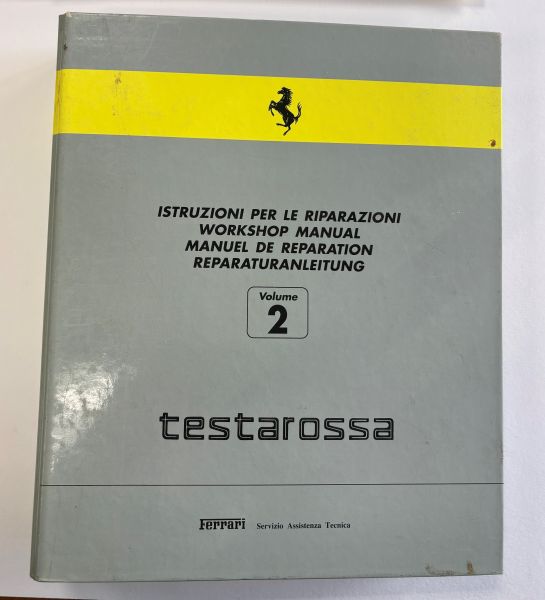 Ferrari Testarossa 1991 - Repairmanual / Reparaturanleitung