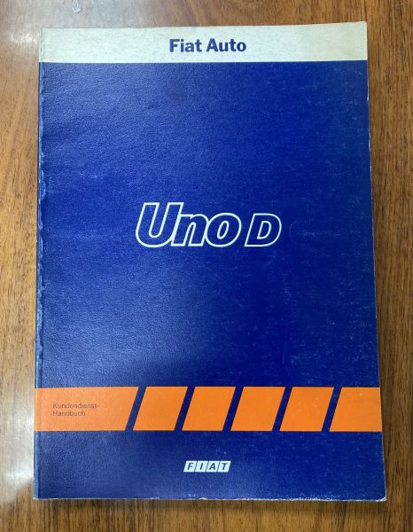 FIAT Uno D - Repair Manual / Reparatur Anleitung
