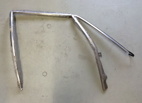 Chrome Frame for Door Window - Right / Chromrahmen Türfenster - rechts