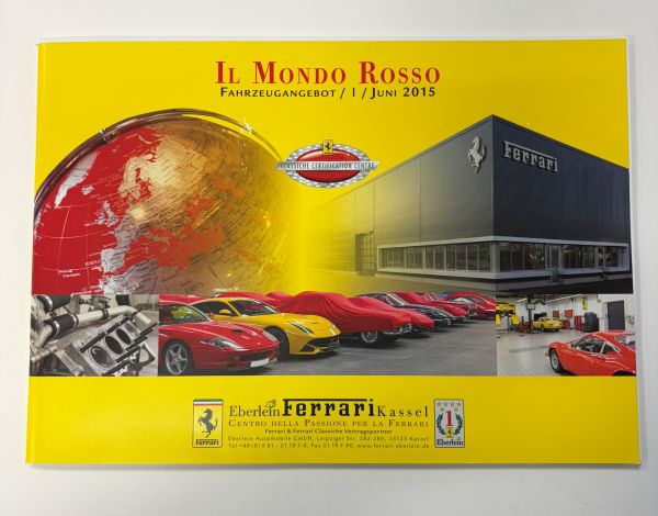 Eberlein Ferrari 40 Jahre Einladung und Fahzeugangebot 2015