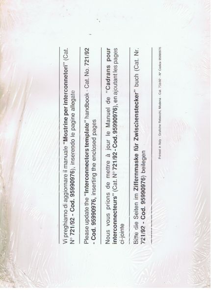 Repair Manual Supplement / Werkstatthandbuch Ergänzungsblätter