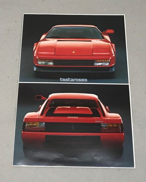 Ferrari Testarossa - Brochure / Prospekt