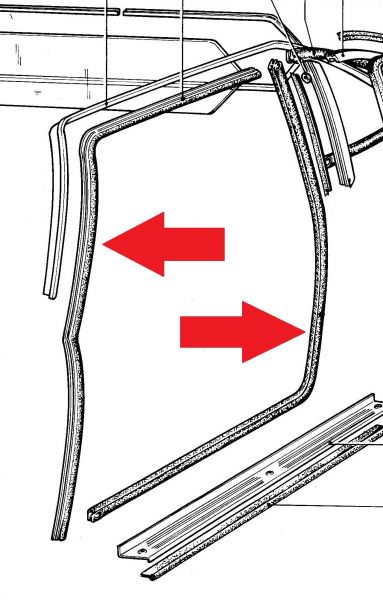 Complete Door Seal Set / Satz Türdichtungen